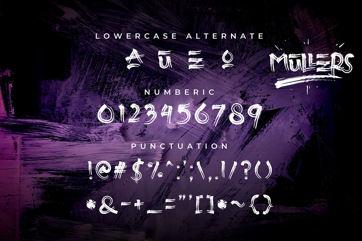 Mullers Brusher - Font Brush, a Blackletter Font by Izalsye (Photo 6 of 7)