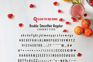 Double Smoothie Font Duo & Family