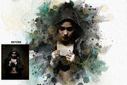 Classic Watercolor FX — Ps Action, an Action Add-On by Studio Retouch (Thumbnail 11 of 12)