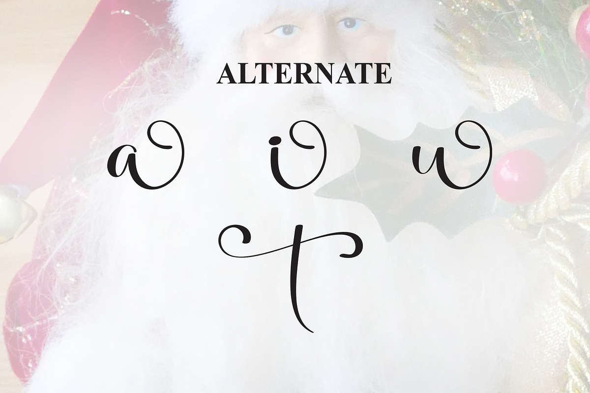 Santa | Script Font, a Handwritten Font by Scratchones (Photo 8 of 9)