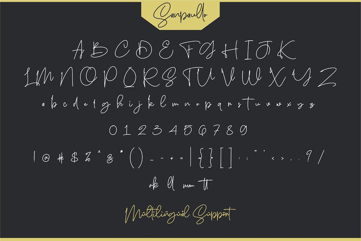 Sanpaullo - Signature Font preview 4
