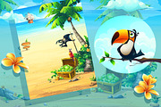 Set of illustrations on beach theme, a Decorative Illustration by Nearbirds (Thumbnail 5 of 7)
