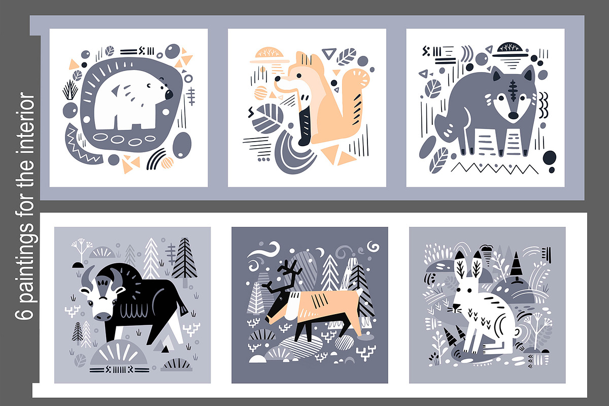 Sunny Animals: Map & Poster Creator, an Animal Illustration by ArtyCats (Photo 7 of 17)