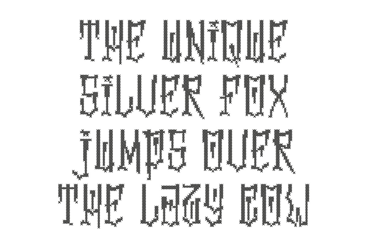 CS Densmore Stitched, a Sans Serif Font by Craft Supply Co. (Photo 6 of 8)