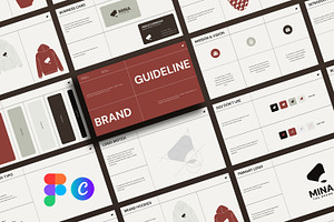 MINA | Brand Guideline Figma & Canva