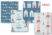 By the Sea paper, a Pattern Graphic by Poppymoondesign (Thumbnail 2 of 2)