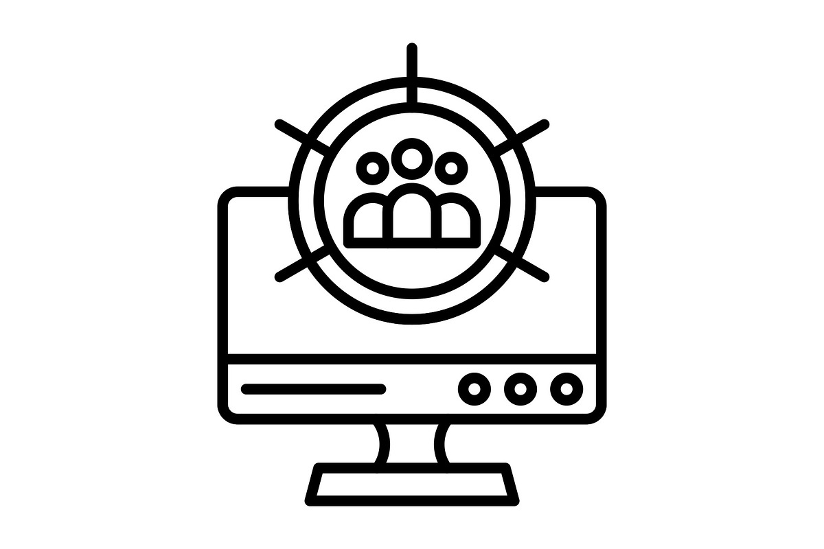 Target Audience Line Icon, an Outline Icon by Pexelpy (Photo 1 of 2)