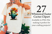 Whimsical Easter Cactus Clipart, an Illustration by Designworld (Thumbnail 2 of 7)