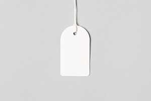 Clothing tag, gift tag mockup, JPEG, a Holiday Photo by Shablon