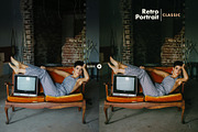 Retro Portrait Lightroom Presets, a Preset Add-On by Presetrain Co. (Thumbnail 3 of 8)