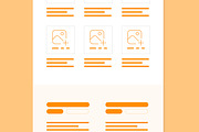 Wireframe Landing Page, a Landing Page Template by ContestDesign (Thumbnail 3 of 6)