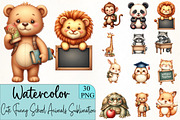 Cute Funny School Animals Sublimatio, an Illustration by CrexoraLab (Thumbnail 4 of 5)