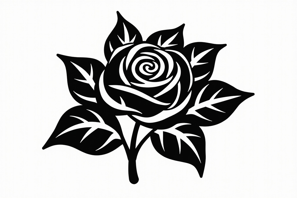 Rose Black Silhouette Decorative, an Illustration by Amazin_art (Photo 16 of 31)
