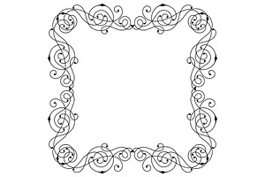 Line curl frame.