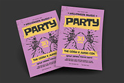Halloween Music Party Flyer Template, a Flyer Template by megarez (Thumbnail 3 of 3)