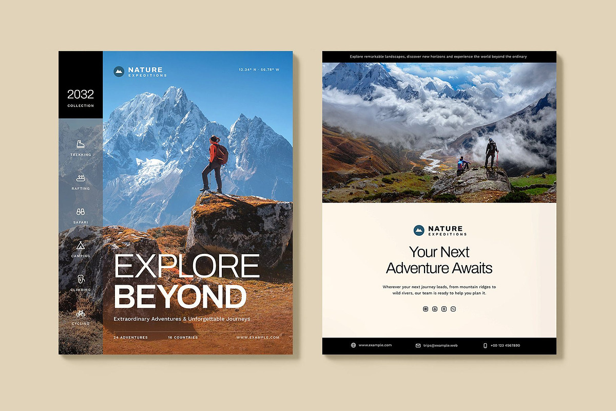 Adventure Travel Catalog Template, a Brochure Template by BrandPacks (Photo 4 of 5)