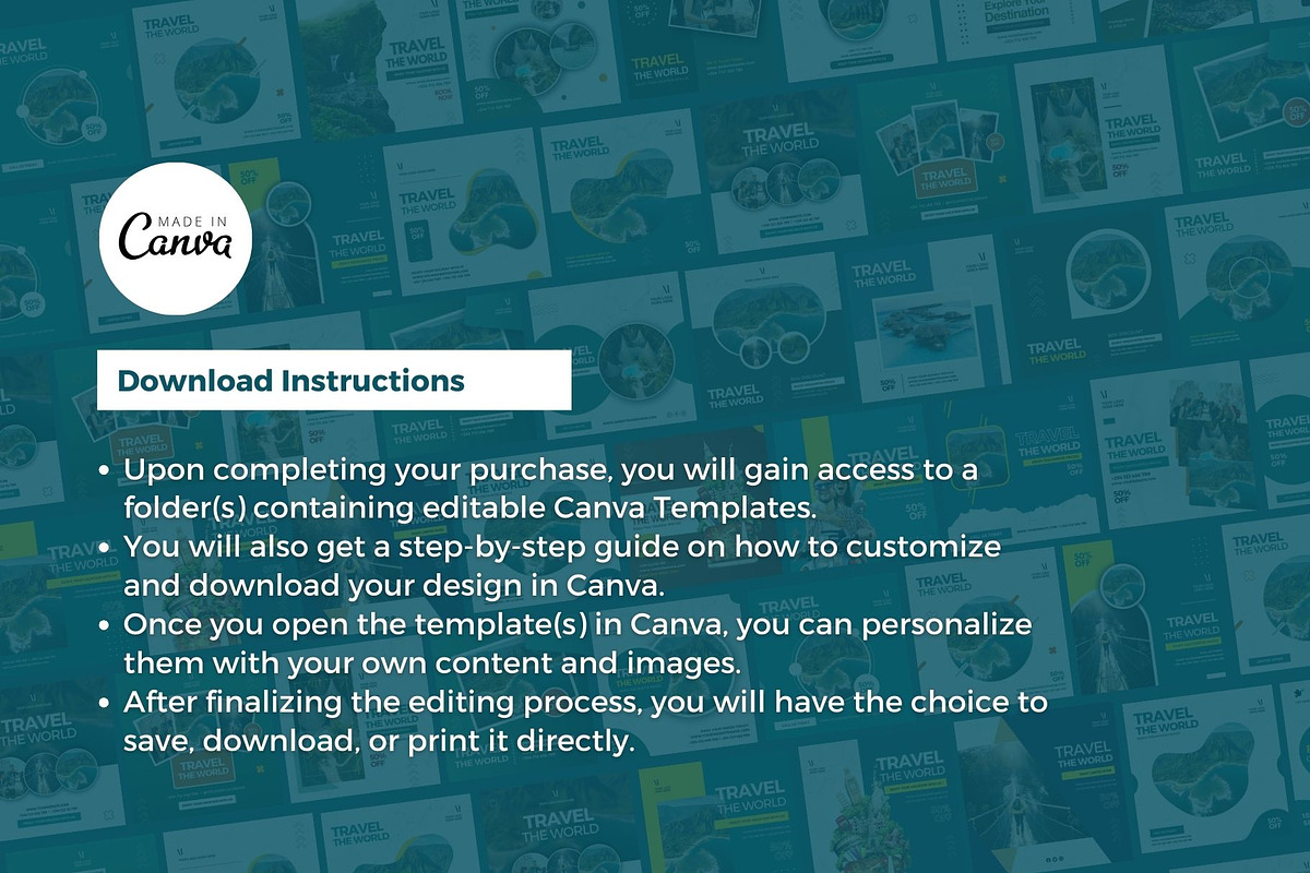 30 Tour & Travel Canva Flyer Bundle, a Social Media Template by MK Creatives (Photo 2 of 2)