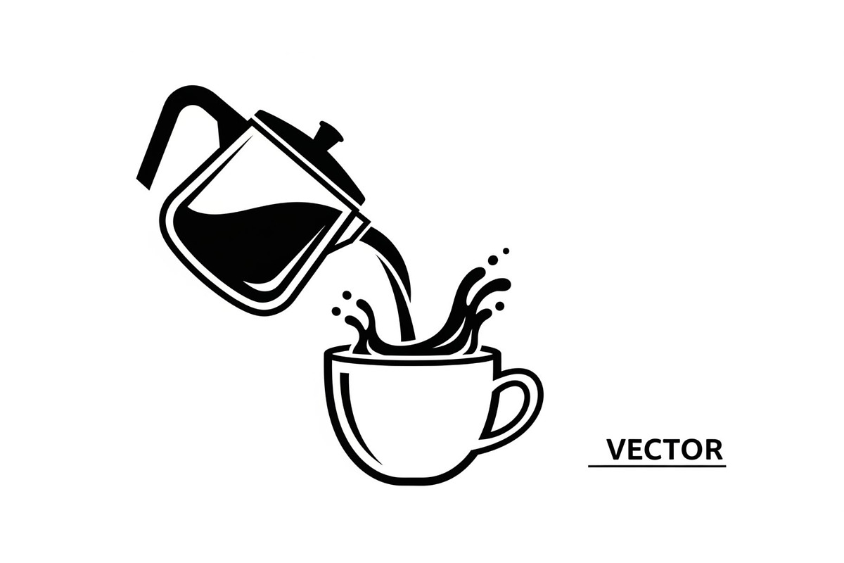 Pour Over Coffee Cup Silhouette Bund, an Illustration by Designs_River (Photo 27 of 31)