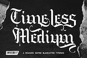 Timeless Medium - Blackletter Font, a Blackletter Font by 177Studio (Thumbnail 1 of 8)
