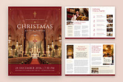 Christmas Church Magazine Template, a Brochure Template by BrandPacks (Thumbnail 1 of 5)