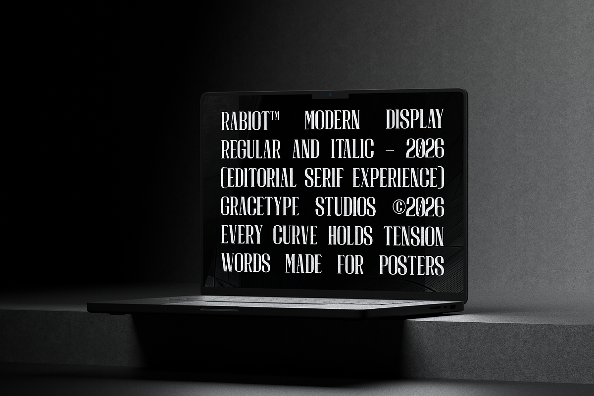 Rabiot | Modern Display Serif, a Sans Serif Font by gracetype_studio (Photo 9 of 12)