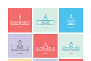 150+ World Capitals Illustration, a Decorative Illustration by Creative Stall (Thumbnail 2 of 5)