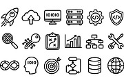 Tech Strategy Icon Set, an Illustration by designvectx (Thumbnail 2 of 3)