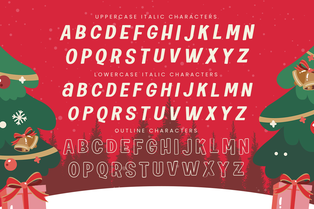 Sparkla – A Fun & Festive Christmas, a Sans Serif Font by roomspace creative lab (Photo 9 of 11)