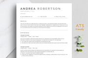 ATS Resume Template, a Resume Template by TheStandOutResume (Thumbnail 1 of 8)