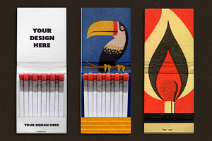 Matches Packaging Mockup