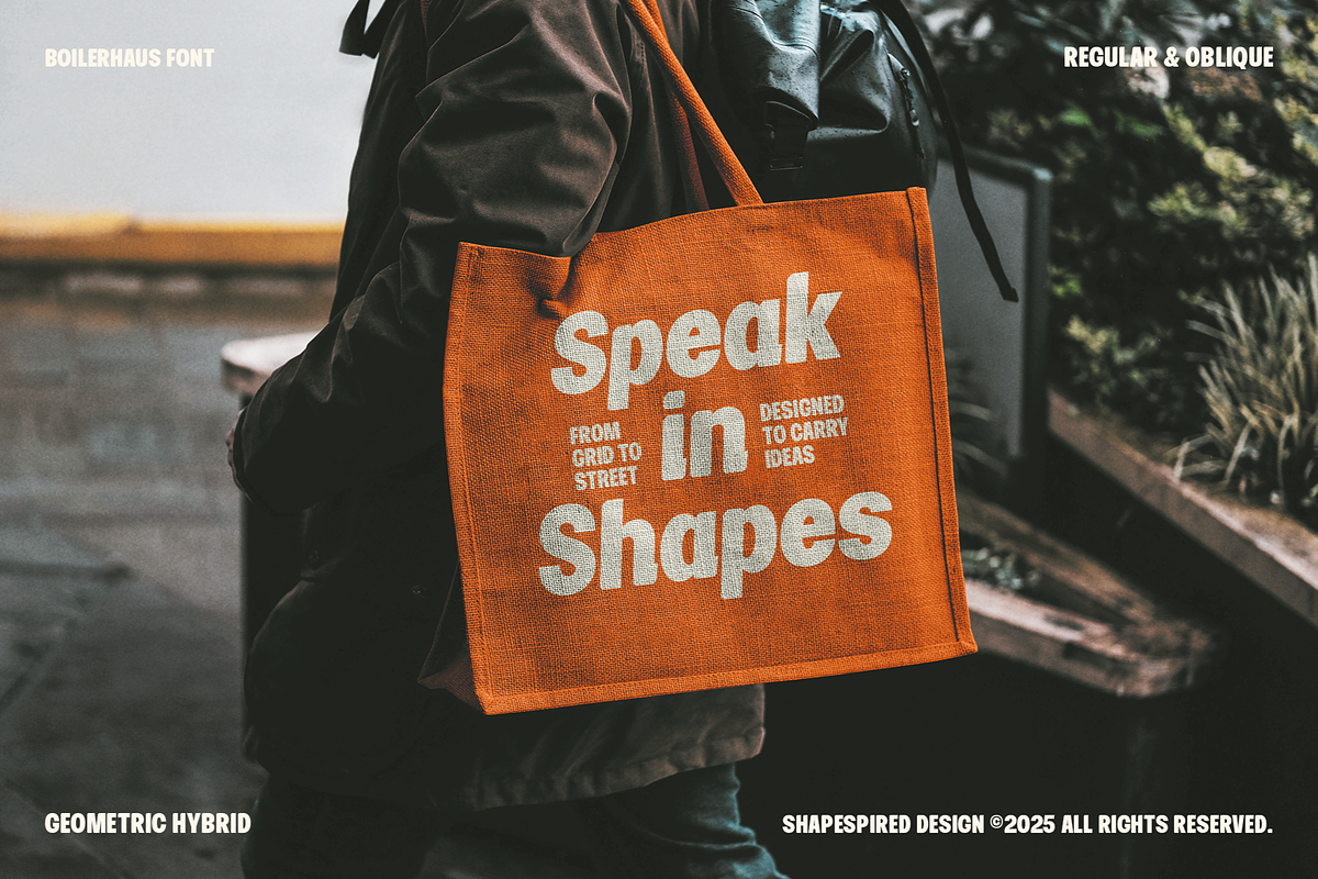 Boilerhaus - Hybrid Geometric Sans, a Sans Serif Font by Shapespired Design (Photo 12 of 13)