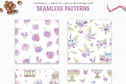 Watercolor victorian garden, an Animal Illustration by kateja (Thumbnail 10 of 11)