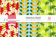Tropical Twist digital paper pack, a Pattern Graphic by Katy Clemmans (Thumbnail 5 of 5)