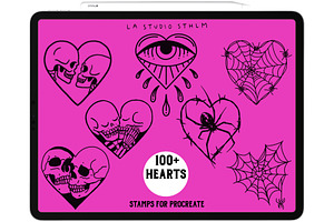 Hearts - Tattoo Flash Stamp Set