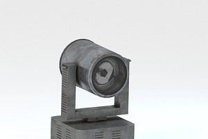 RIGED Search Light 3d Model