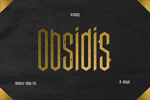 Obsidis Font | Simple Blackletter, a Blackletter Font by Jadatype.id