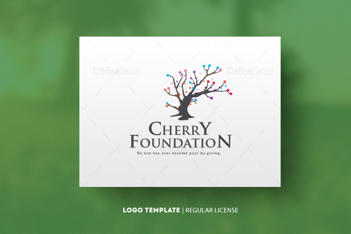 CherryFoundation-Template Logo, a Branding & Logo Template by Cre8iveSense (Photo 1 of 5)