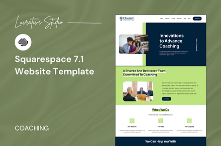Coach Squarespace Website Template
