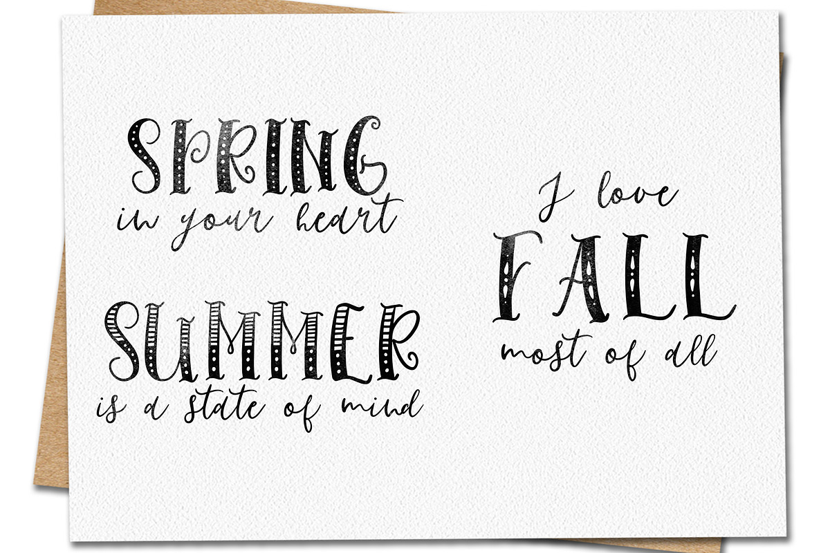 HoHoHolidayFonts collection&patterns, a Script Font by CallMeStasia (Photo 10 of 16)