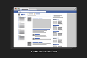 Facebook UI Template, a Presentation Template by Marcus Michaels (Thumbnail 1 of 5)