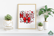 Coquette Nurse Valentine PNG, an Illustration by Craft Nest (Thumbnail 3 of 4)