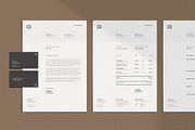Invoice | Estimate | Business Card, a Stationery Template by AyshaCanvas (Thumbnail 1 of 7)