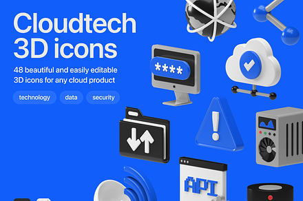 Cloudtech 3D icons