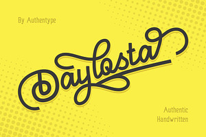 Daylosta Authentic Handwritten Font