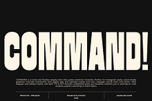 COMMAND! BOLD DISPLAY FONT!