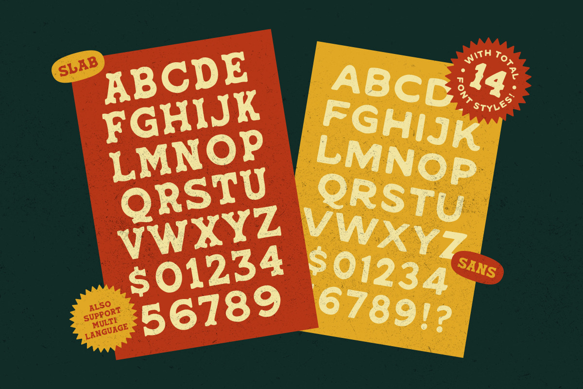 Wild Ranch - Font Pack & Extras!, a Slab Serif Font by IronbirdCreative (Photo 8 of 9)