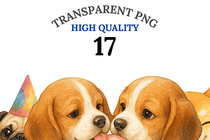 17 Dog Clipart, an Animal Illustration by Pati Charm Studio