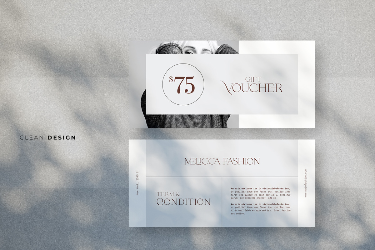 Minimal Gift Voucher, a Card Template by Ahsanjaya (Photo 2 of 3)