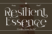 Resilient Essence - Elegant Font, a Serif Font by 177Studio (Thumbnail 1 of 8)