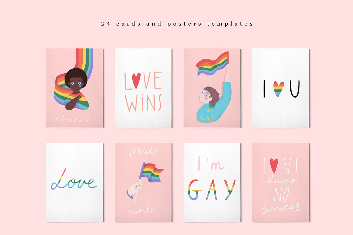 Gay Pride illustrations set Vol. 2, a Person Illustration by Cute Atelier (Photo 10 of 13)